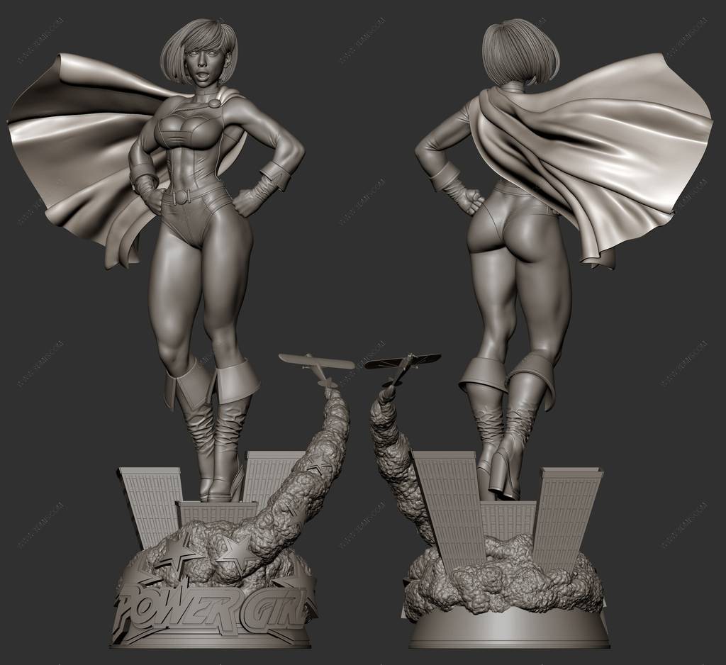 P站图纸印象馆 ESMonster DC漫画 神力女孩 ESMonster DC漫画 神力女孩