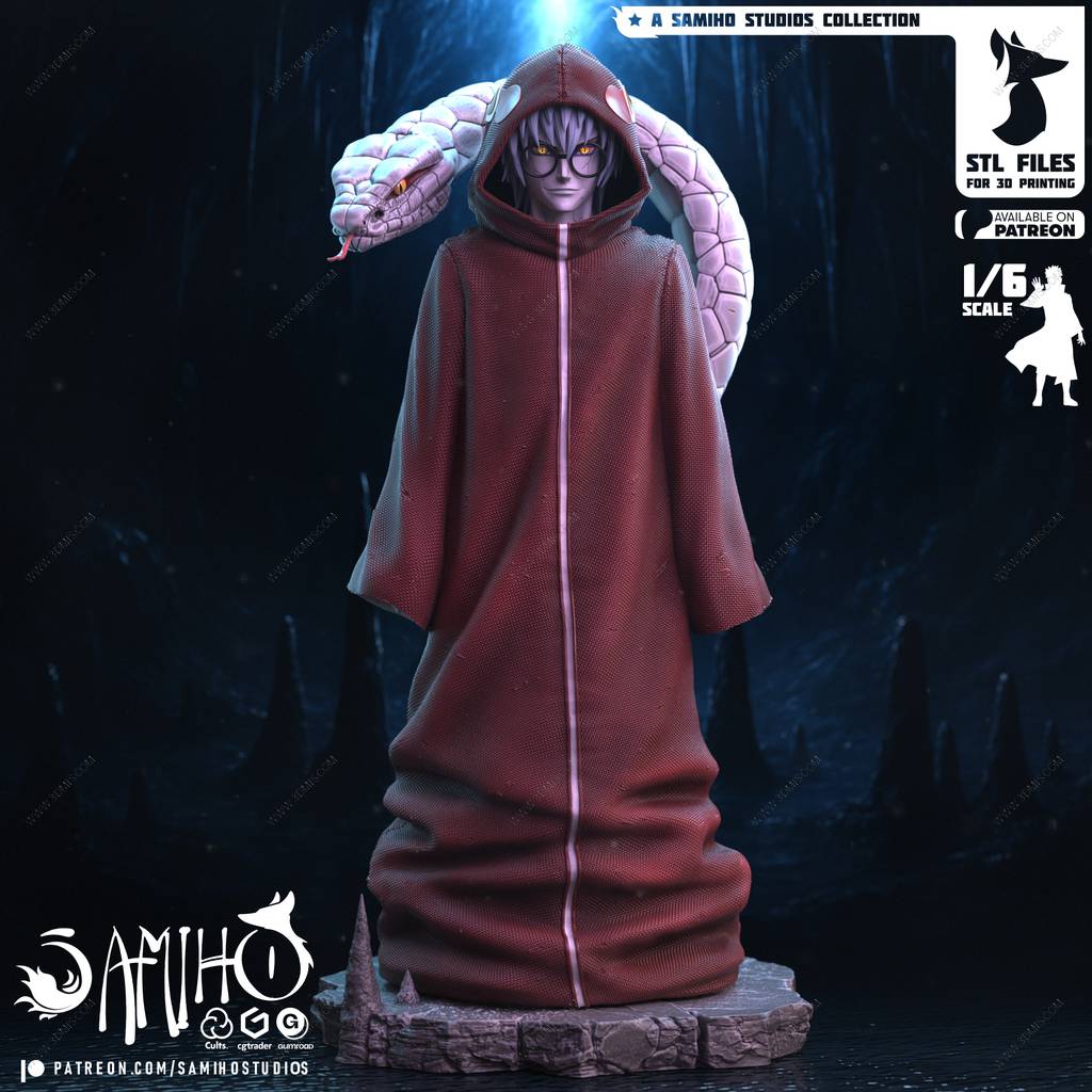 P站图纸印象馆 Samiho 火影忍者 药师兜 Samiho 火影忍者 药师兜