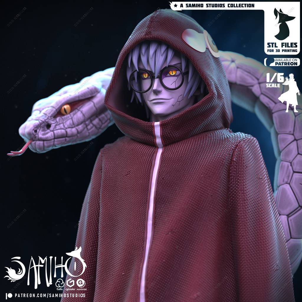 P站图纸印象馆 Samiho 火影忍者 药师兜 Samiho 火影忍者 药师兜