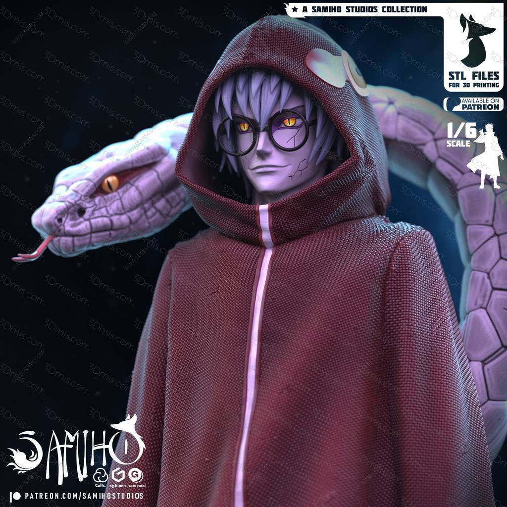 P站图纸印象馆 Samiho 火影忍者 药师兜 Samiho 火影忍者 药师兜