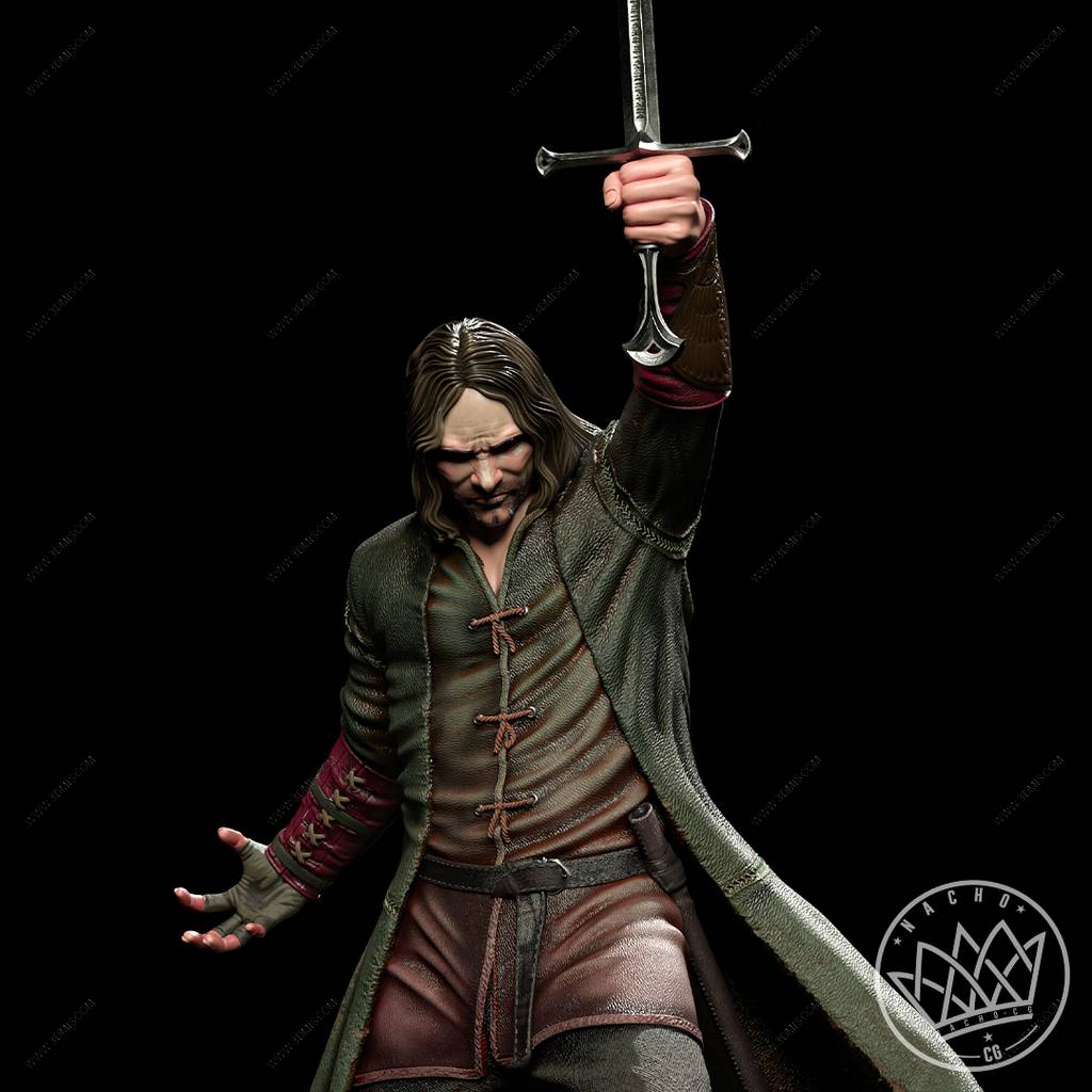 P站图纸印象馆 Nacho CG 指环王 阿拉贡 Nacho CG 指环王 阿拉贡