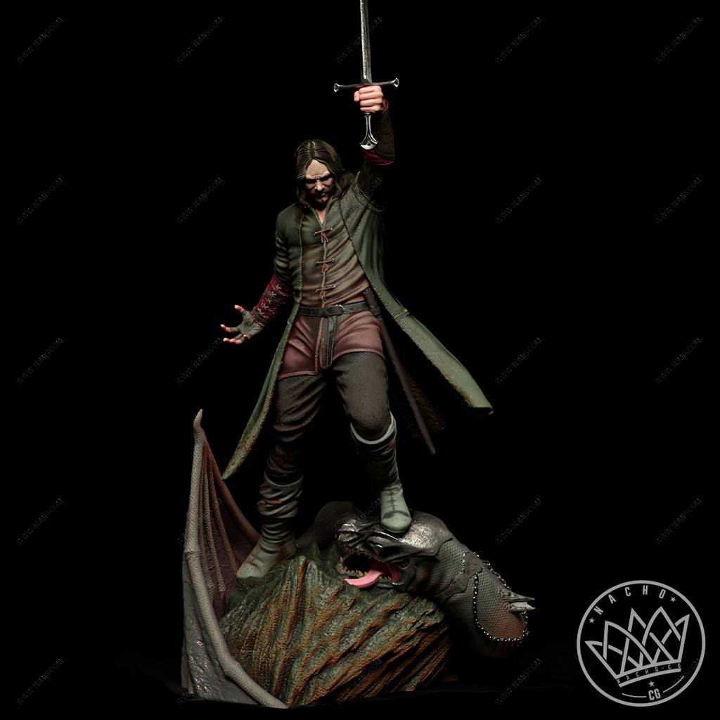 P站图纸印象馆 Nacho CG 指环王 阿拉贡 Nacho CG 指环王 阿拉贡