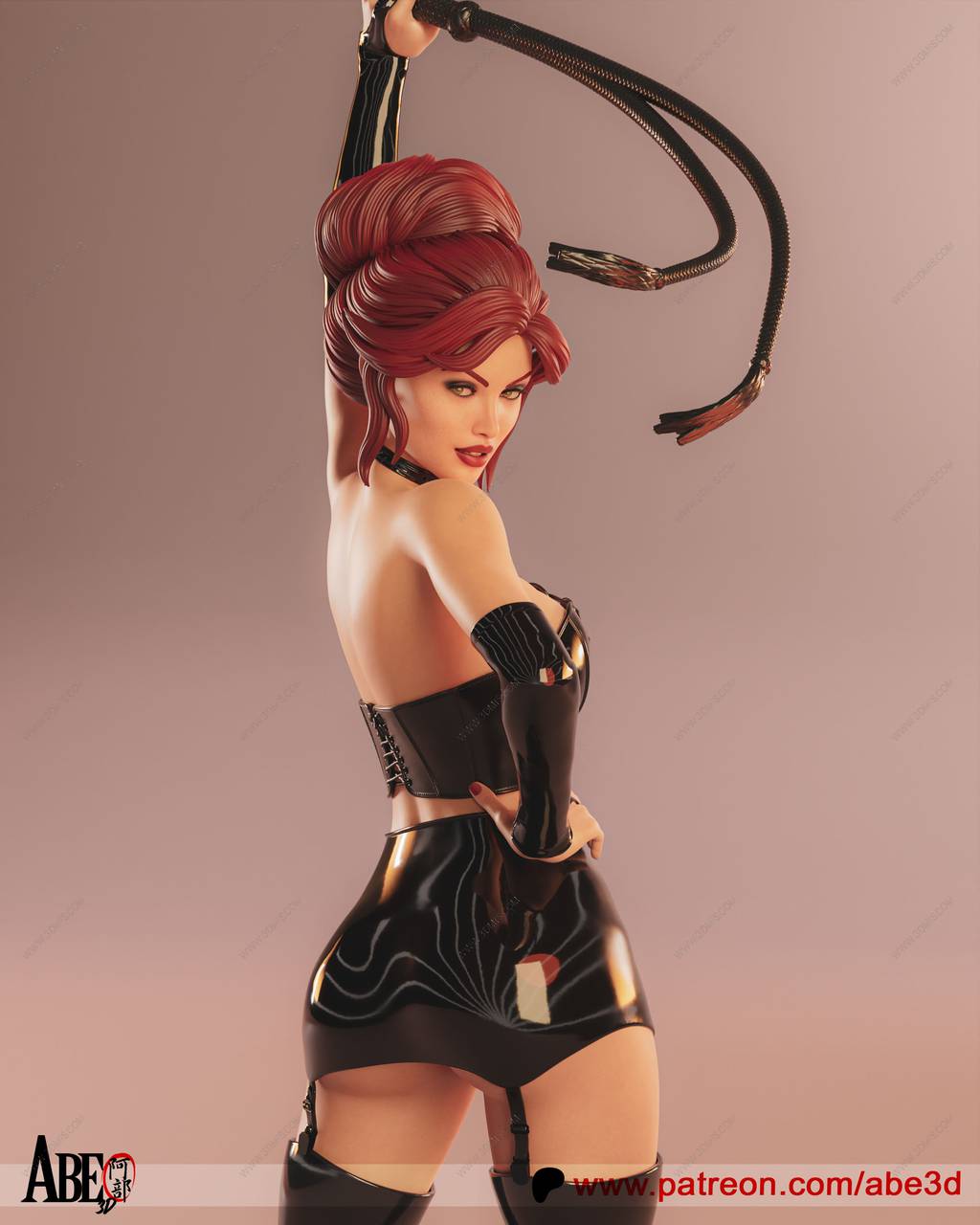 P站图纸印象馆 ABE3D 漫威 凤凰女 ABE3D 漫威 凤凰女