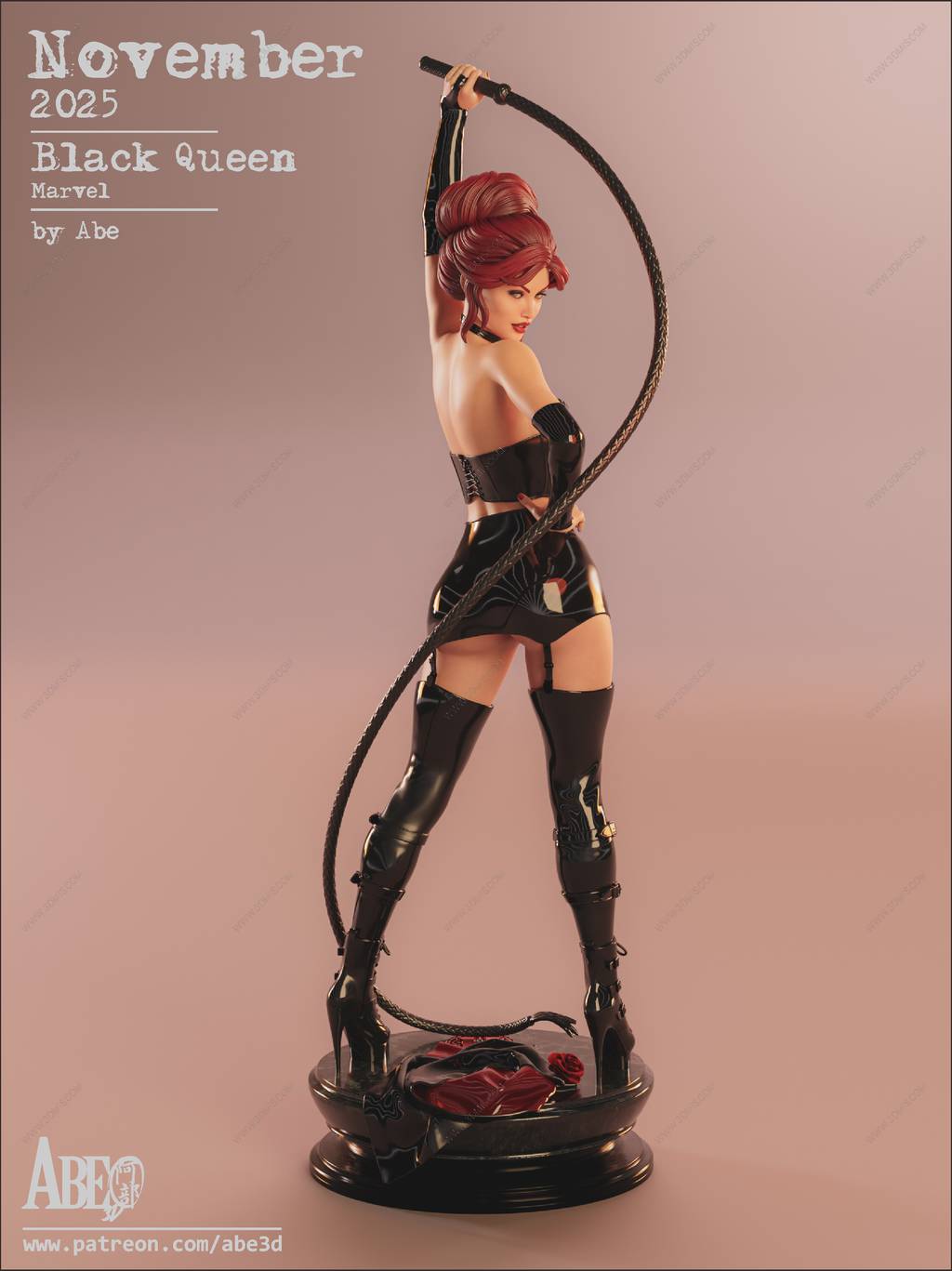 P站图纸印象馆 ABE3D 漫威 凤凰女 ABE3D 漫威 凤凰女