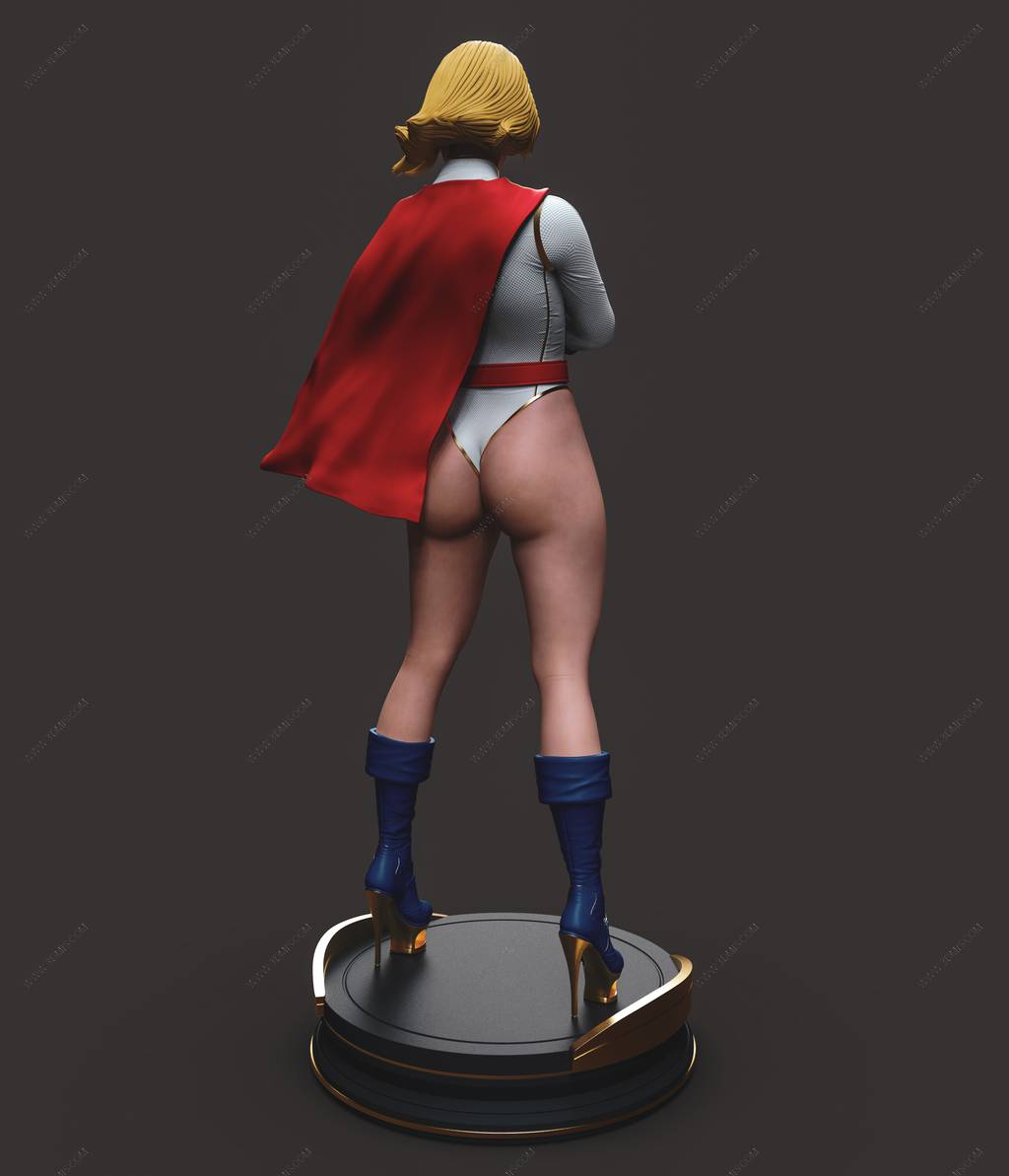 P站图纸印象馆 ABE3D DC漫画 神力女孩 ABE3D DC漫画 神力女孩