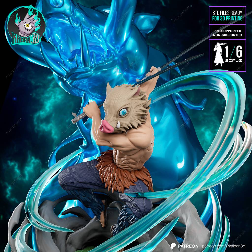 P站图纸印象馆 Kaidan 鬼灭之刃 嘴平伊之助 Kaidan 鬼灭之刃 嘴平伊之助