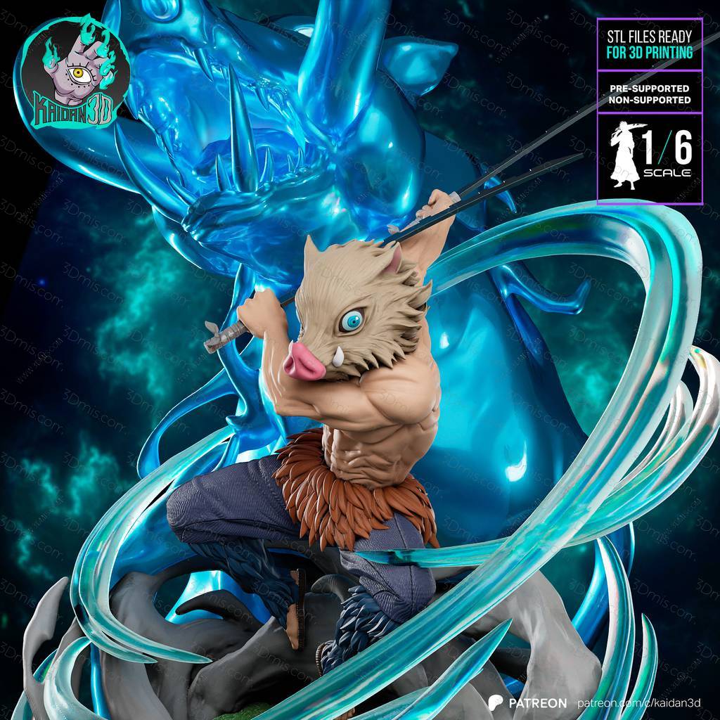 P站图纸印象馆 Kaidan 鬼灭之刃 嘴平伊之助 Kaidan 鬼灭之刃 嘴平伊之助