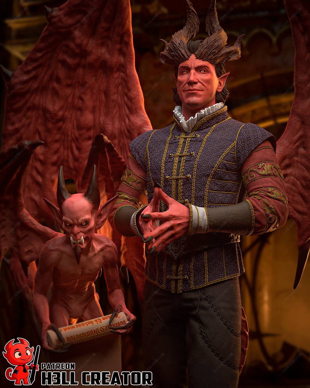 P站图纸印象馆 H3LL 博德之门 拉斐尔 H3LL 博德之门 拉斐尔