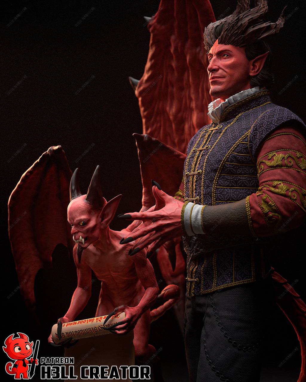 P站图纸印象馆 H3LL 博德之门 拉斐尔 H3LL 博德之门 拉斐尔