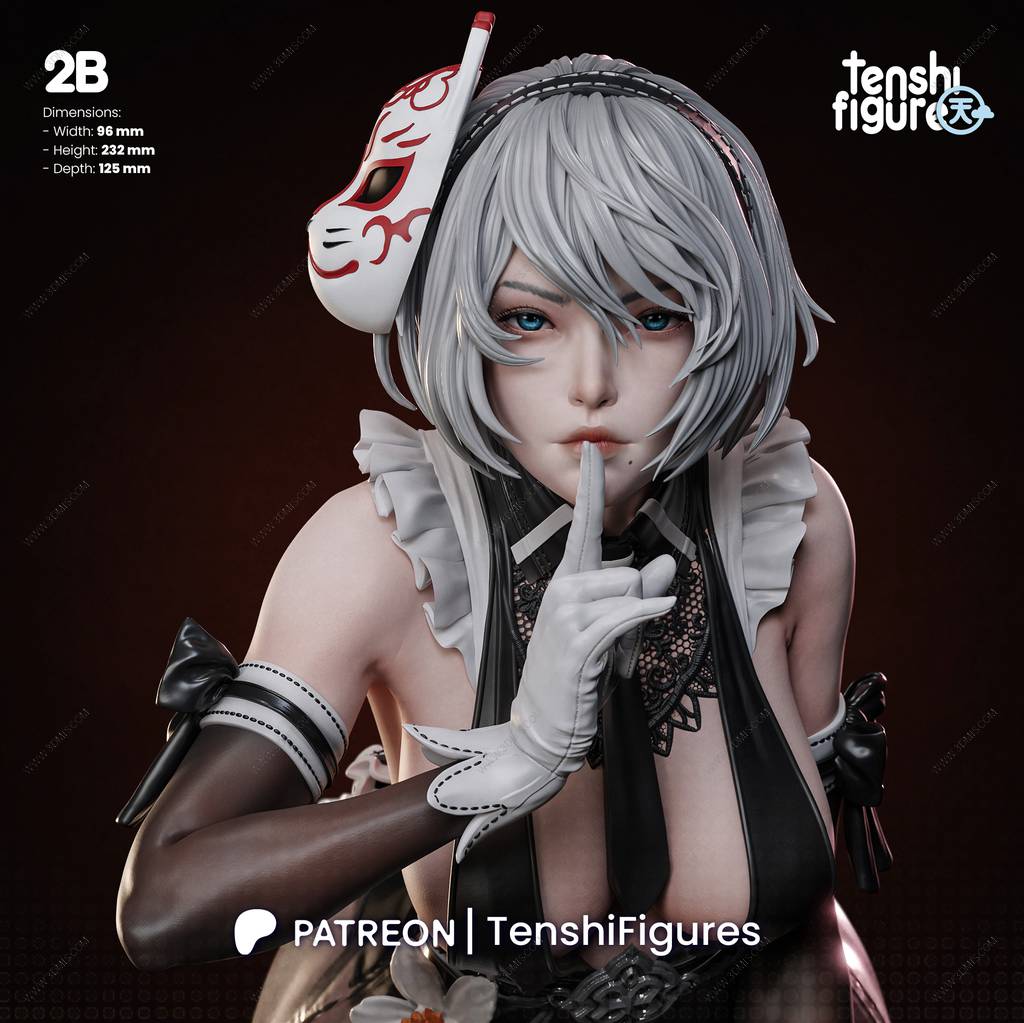 P站图纸印象馆 Tenshi Figures 尼尔:机械纪元 尤尔哈2B Tenshi Figures 尼尔:机械纪元 尤尔哈2B