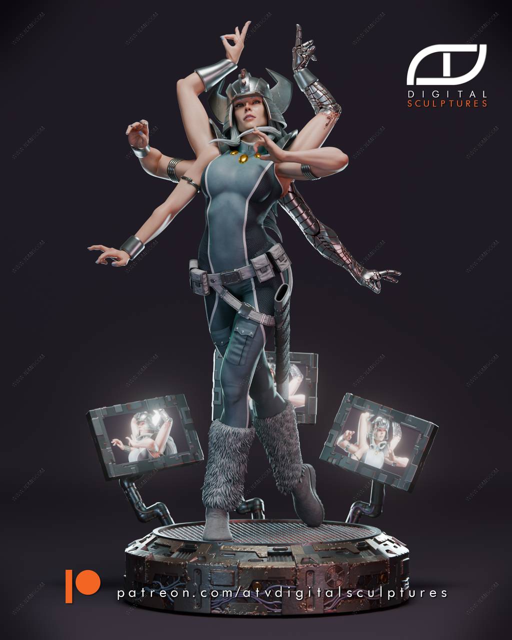 P站图纸印象馆 ATV 漫威 螺旋女 ATV 漫威 螺旋女