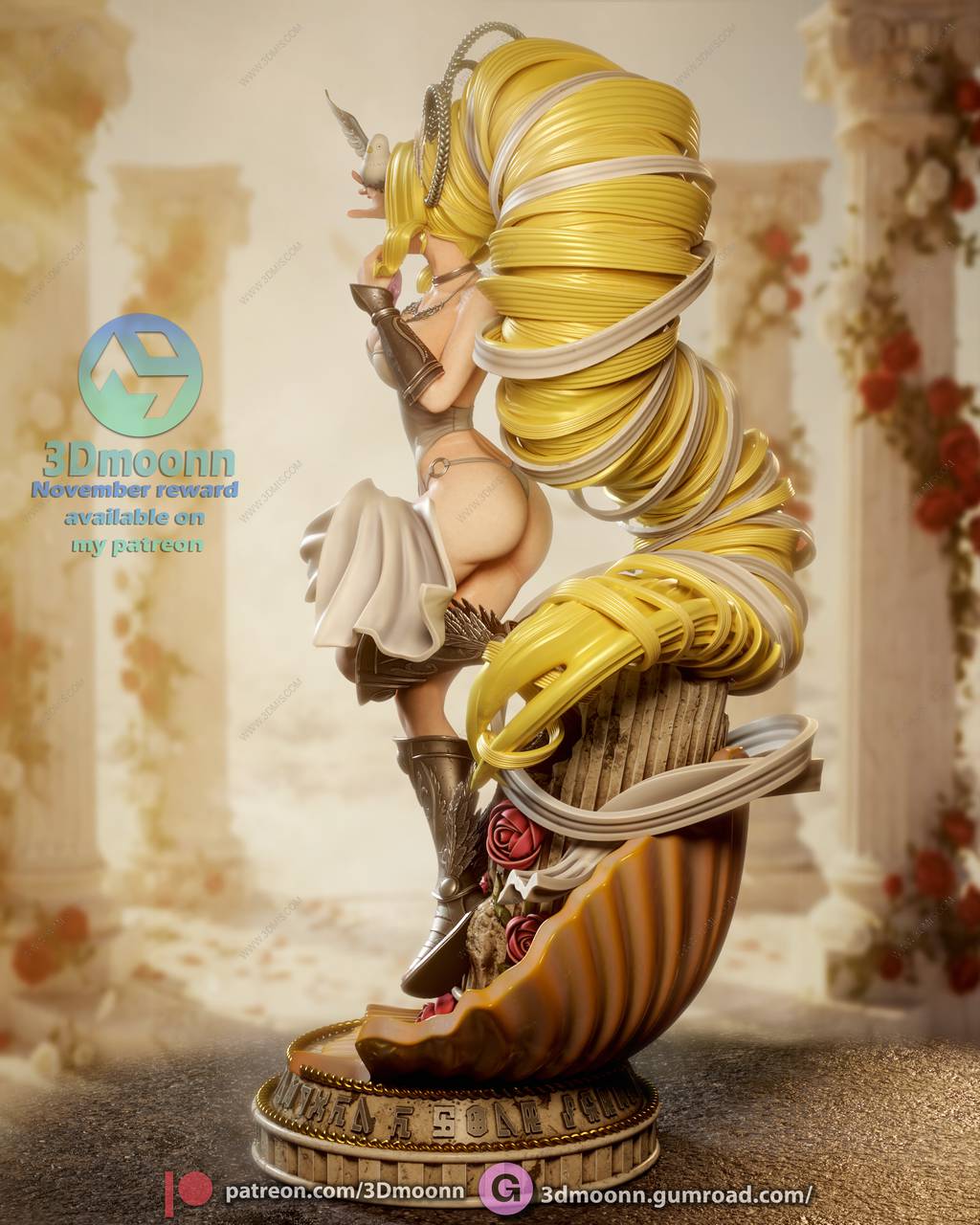 P站图纸印象馆 3Dmoonn 数码宝贝 维纳斯兽 3Dmoonn 数码宝贝 维纳斯兽