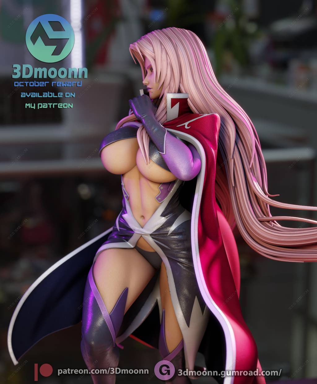 P站图纸印象馆 3Dmoonn 魔界骑士 英格丽特 3Dmoonn 魔界骑士 英格丽特