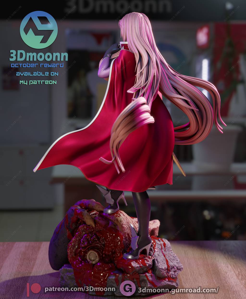 P站图纸印象馆 3Dmoonn 魔界骑士 英格丽特 3Dmoonn 魔界骑士 英格丽特