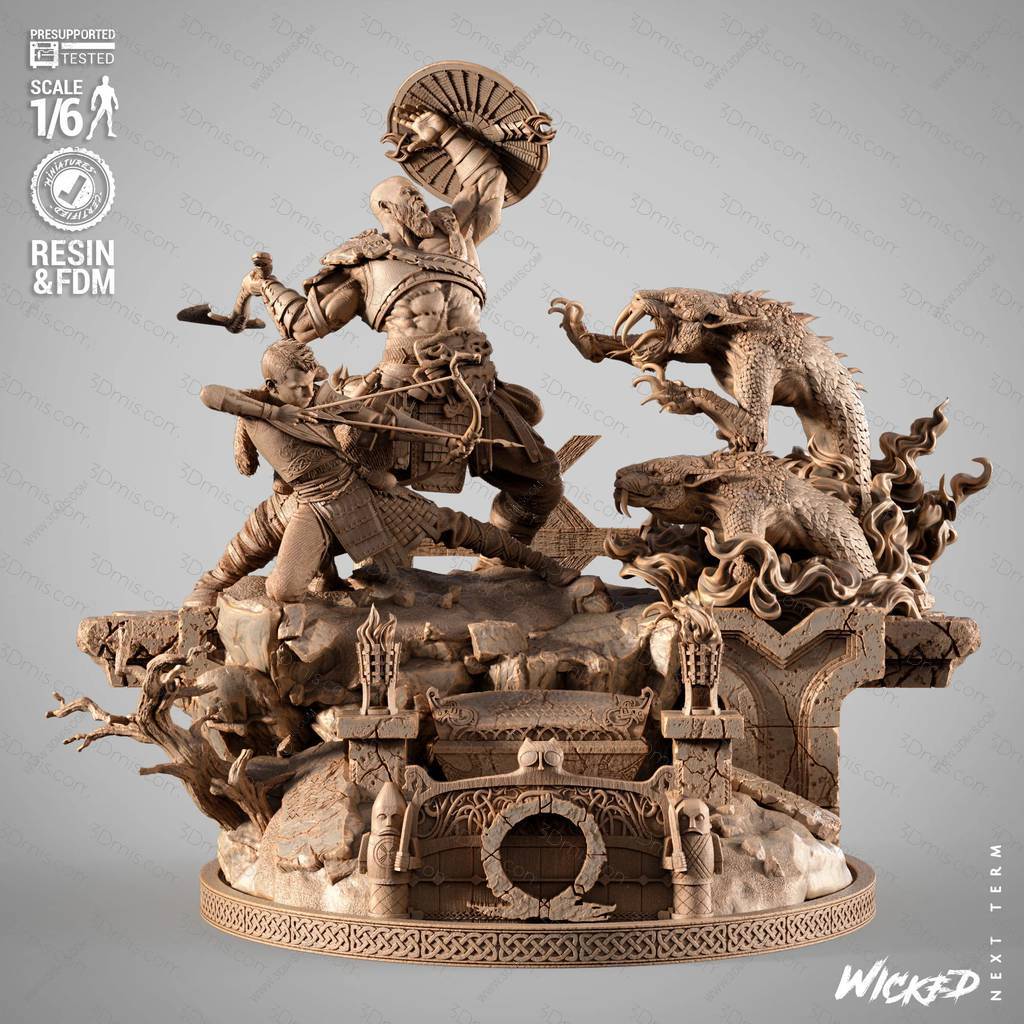 P站图纸印象馆 3DWicked 战神 3DWicked 战神