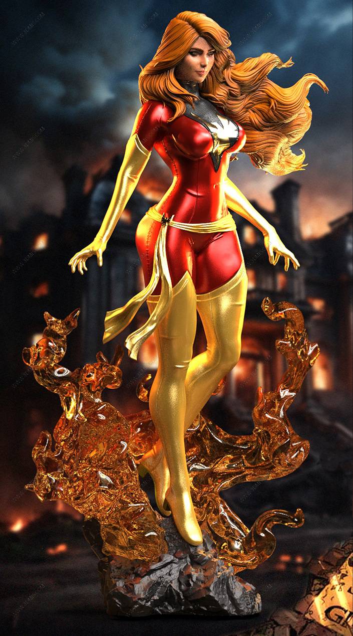 P站图纸印象馆 Soarez3D 漫威 X战警 黑凤凰 Soarez3D 漫威 X战警 黑凤凰