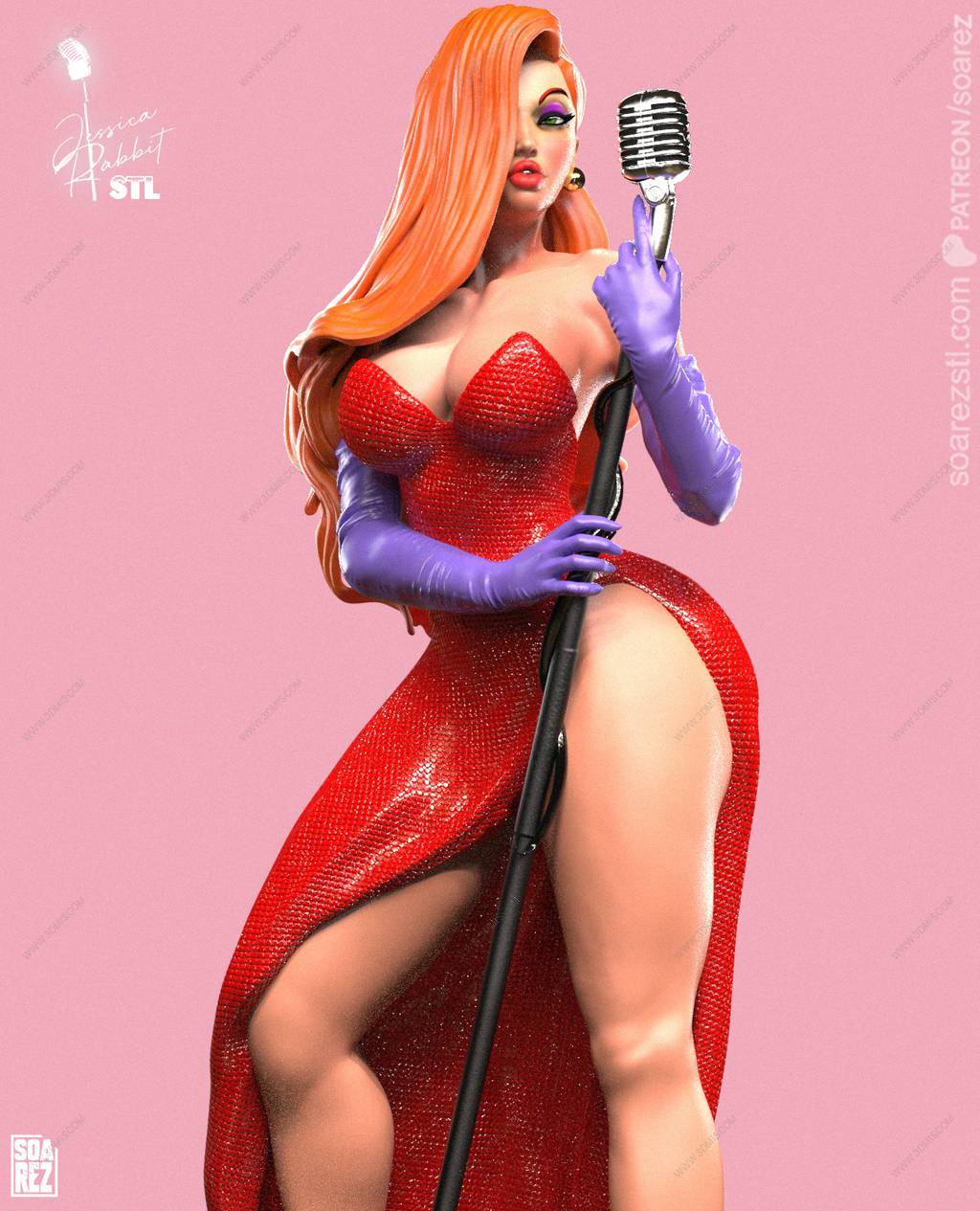 P站图纸印象馆 Soarez3D 谁陷害了兔子罗杰 杰西卡 Soarez3D 谁陷害了兔子罗杰 杰西卡