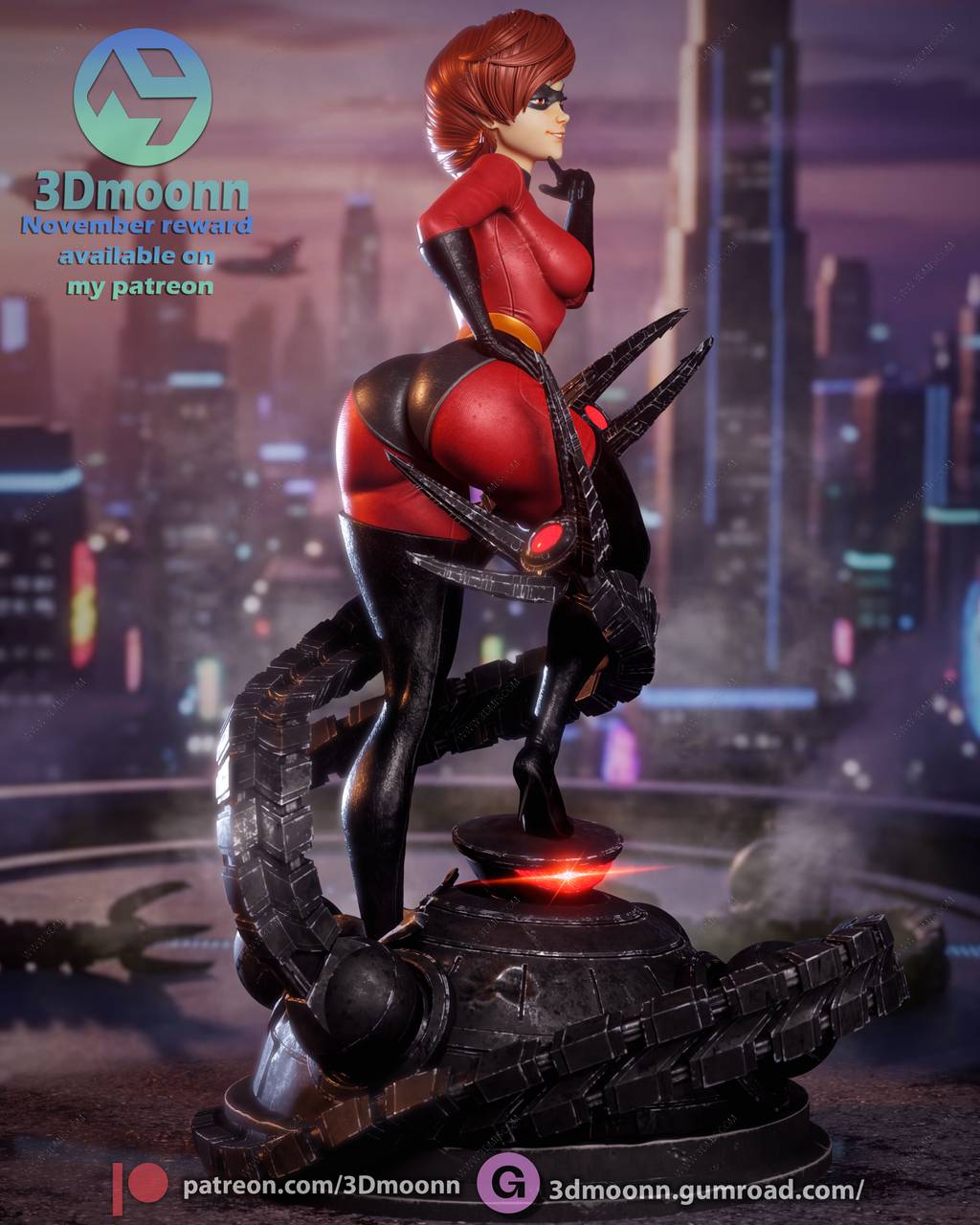 P站图纸印象馆 3Dmoonn 超人总动员 海伦·帕尔 3Dmoonn 超人总动员 海伦·帕尔