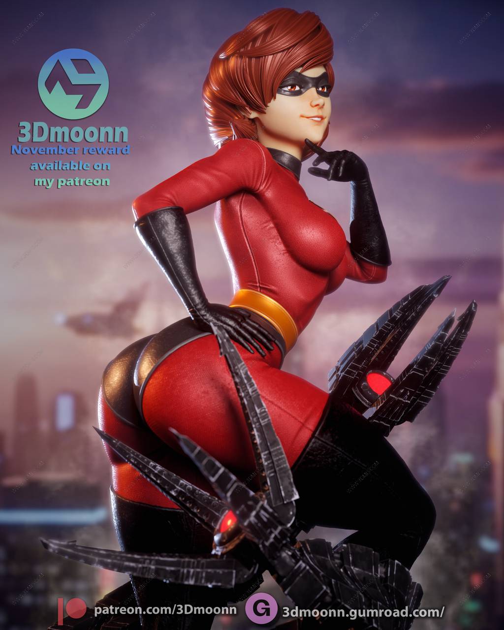 P站图纸印象馆 3Dmoonn 超人总动员 海伦·帕尔 3Dmoonn 超人总动员 海伦·帕尔