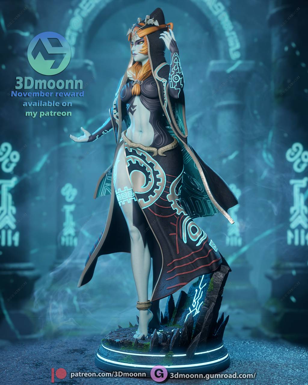 P站图纸印象馆 3Dmoonn 塞尔达传说 黄昏公主 3Dmoonn 塞尔达传说 黄昏公主