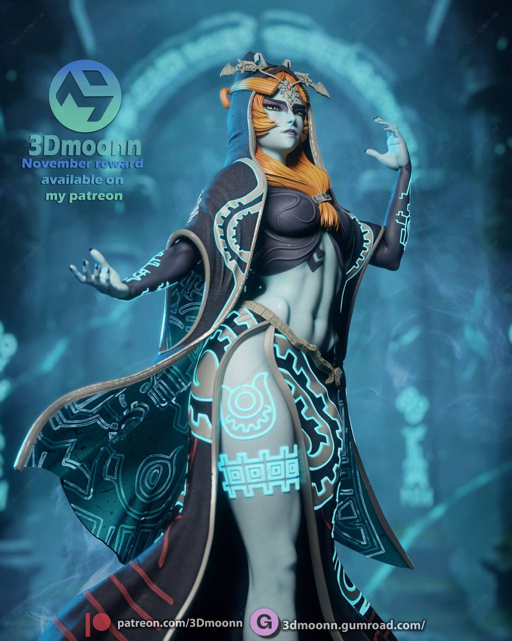 P站图纸印象馆 3Dmoonn 塞尔达传说 黄昏公主 3Dmoonn 塞尔达传说 黄昏公主