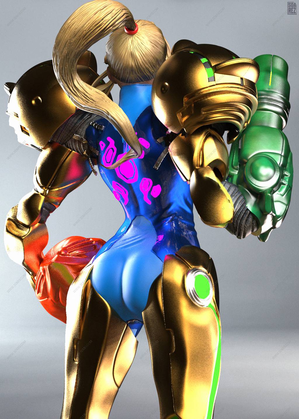 P站图纸印象馆 Soarez3D 银河战士 萨姆斯·阿兰 Soarez3D 银河战士 萨姆斯·阿兰