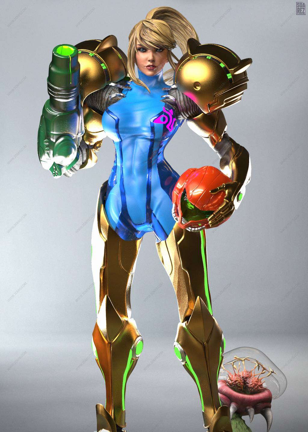 P站图纸印象馆 Soarez3D 银河战士 萨姆斯·阿兰 Soarez3D 银河战士 萨姆斯·阿兰