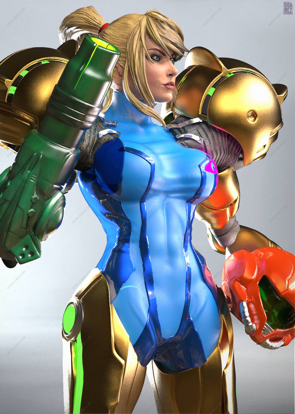 P站图纸印象馆 Soarez3D 银河战士 萨姆斯·阿兰 Soarez3D 银河战士 萨姆斯·阿兰