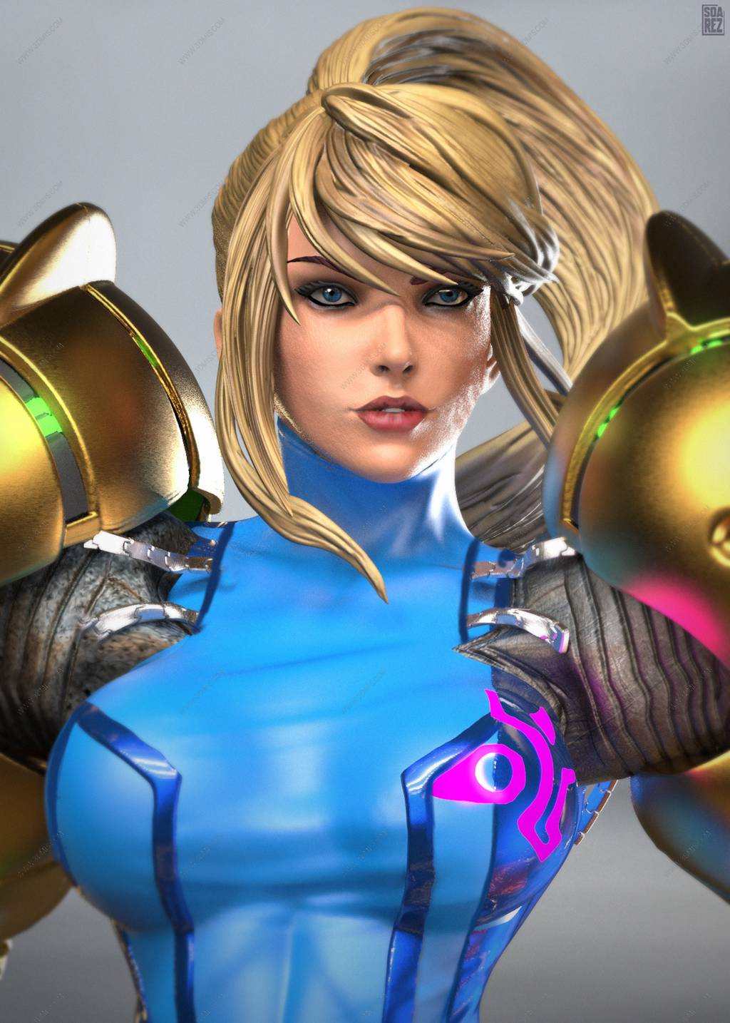 P站图纸印象馆 Soarez3D 银河战士 萨姆斯·阿兰 Soarez3D 银河战士 萨姆斯·阿兰