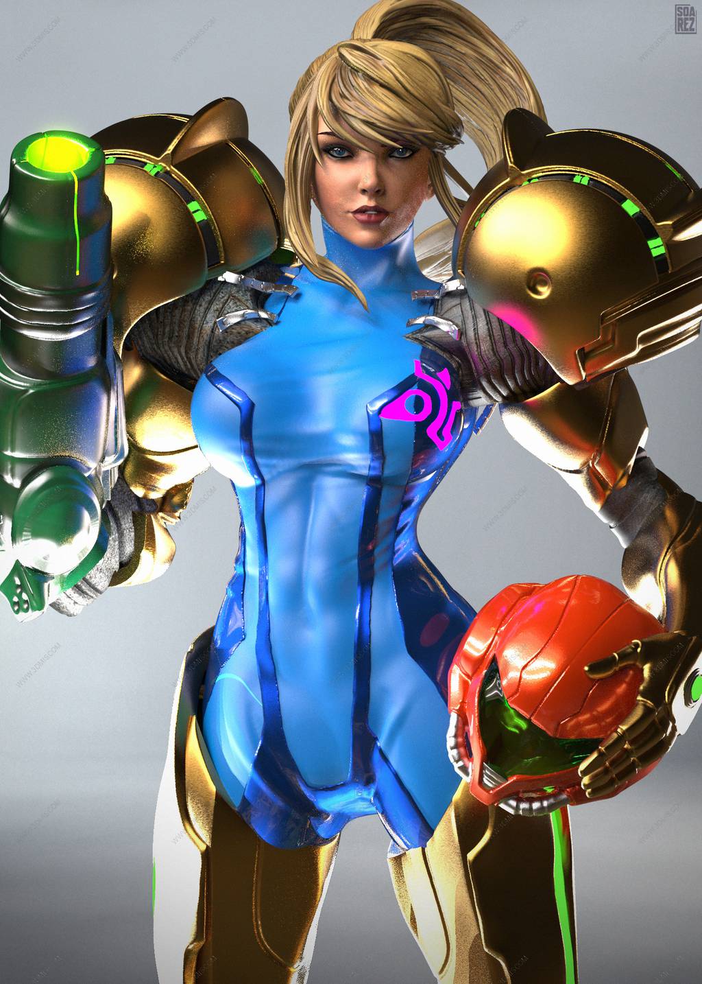 P站图纸印象馆 Soarez3D 银河战士 萨姆斯·阿兰 Soarez3D 银河战士 萨姆斯·阿兰