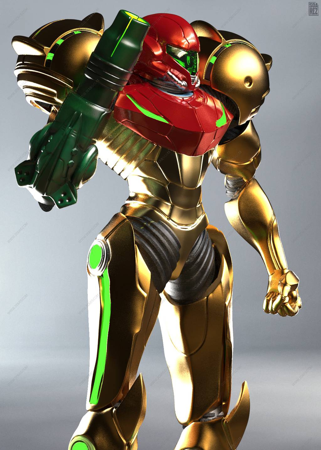 P站图纸印象馆 Soarez3D 银河战士 萨姆斯·阿兰 Soarez3D 银河战士 萨姆斯·阿兰