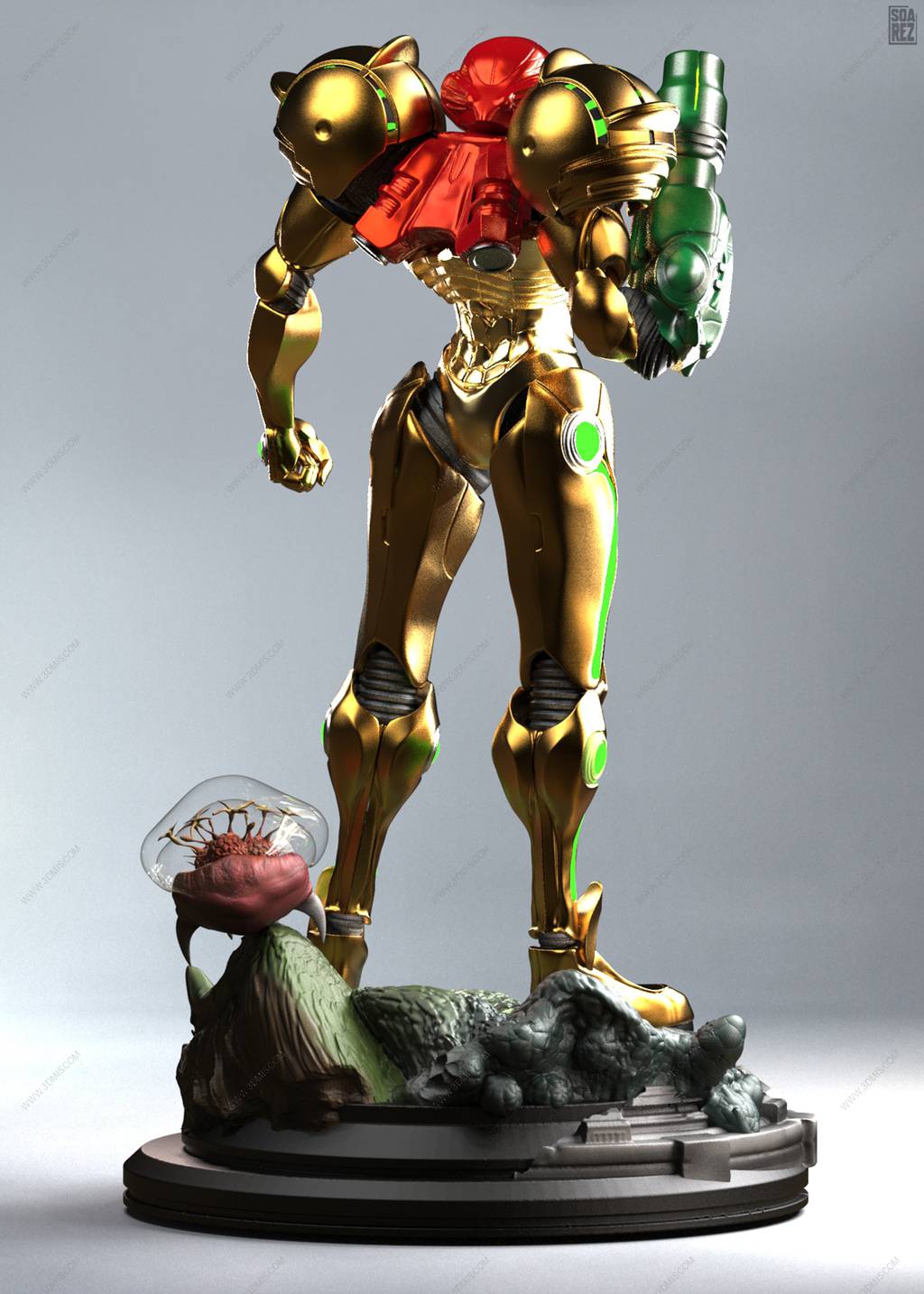 P站图纸印象馆 Soarez3D 银河战士 萨姆斯·阿兰 Soarez3D 银河战士 萨姆斯·阿兰