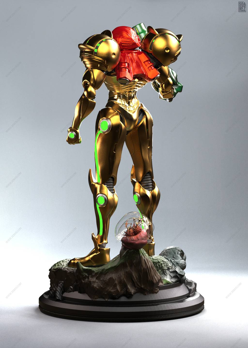 P站图纸印象馆 Soarez3D 银河战士 萨姆斯·阿兰 Soarez3D 银河战士 萨姆斯·阿兰