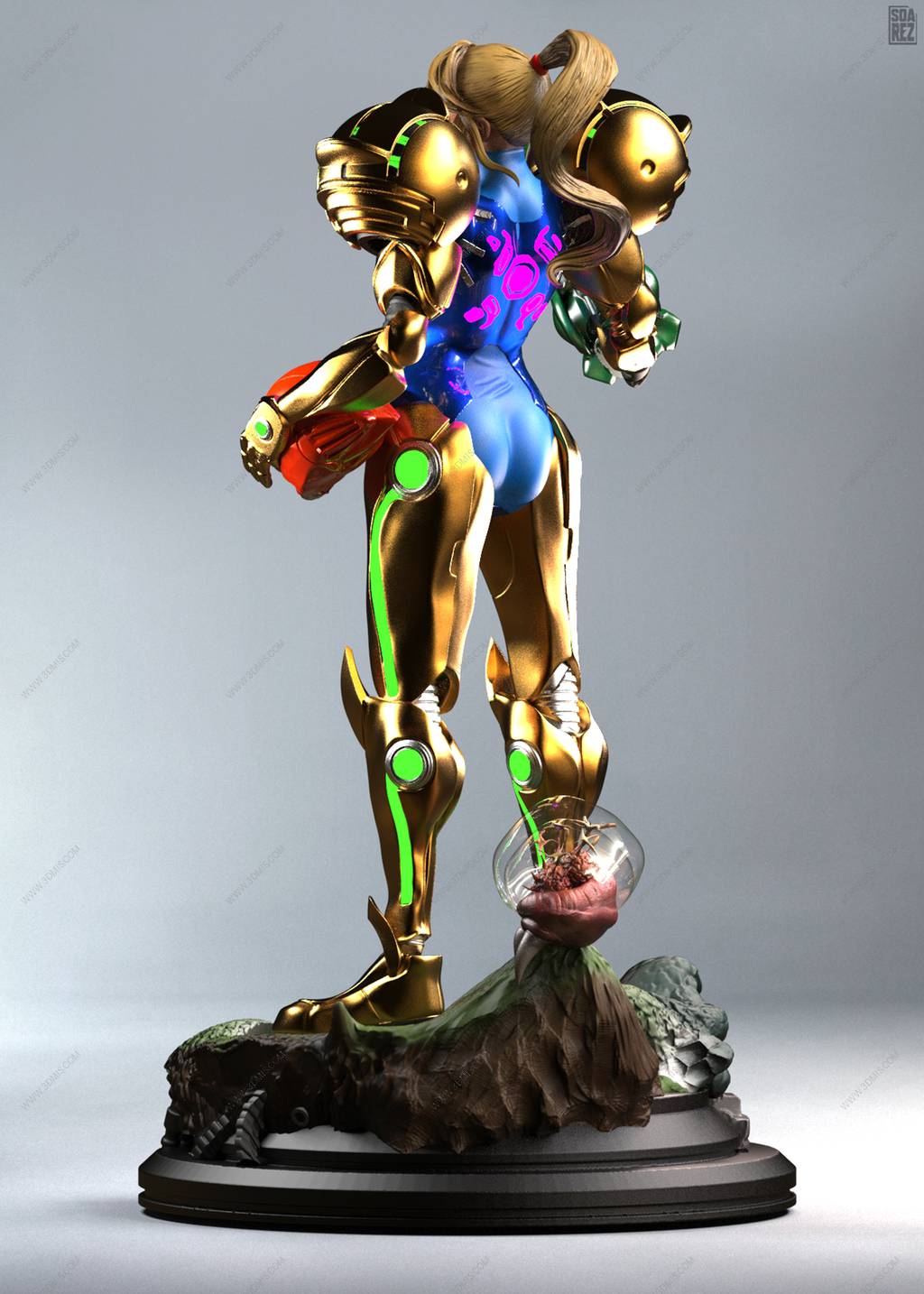 P站图纸印象馆 Soarez3D 银河战士 萨姆斯·阿兰 Soarez3D 银河战士 萨姆斯·阿兰