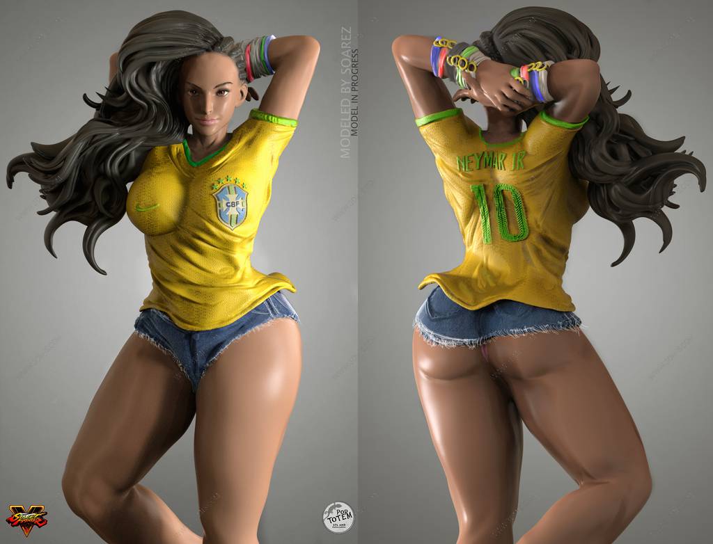 P站图纸印象馆 Soarez3D 街头霸王 松田劳拉 Soarez3D 街头霸王 松田劳拉