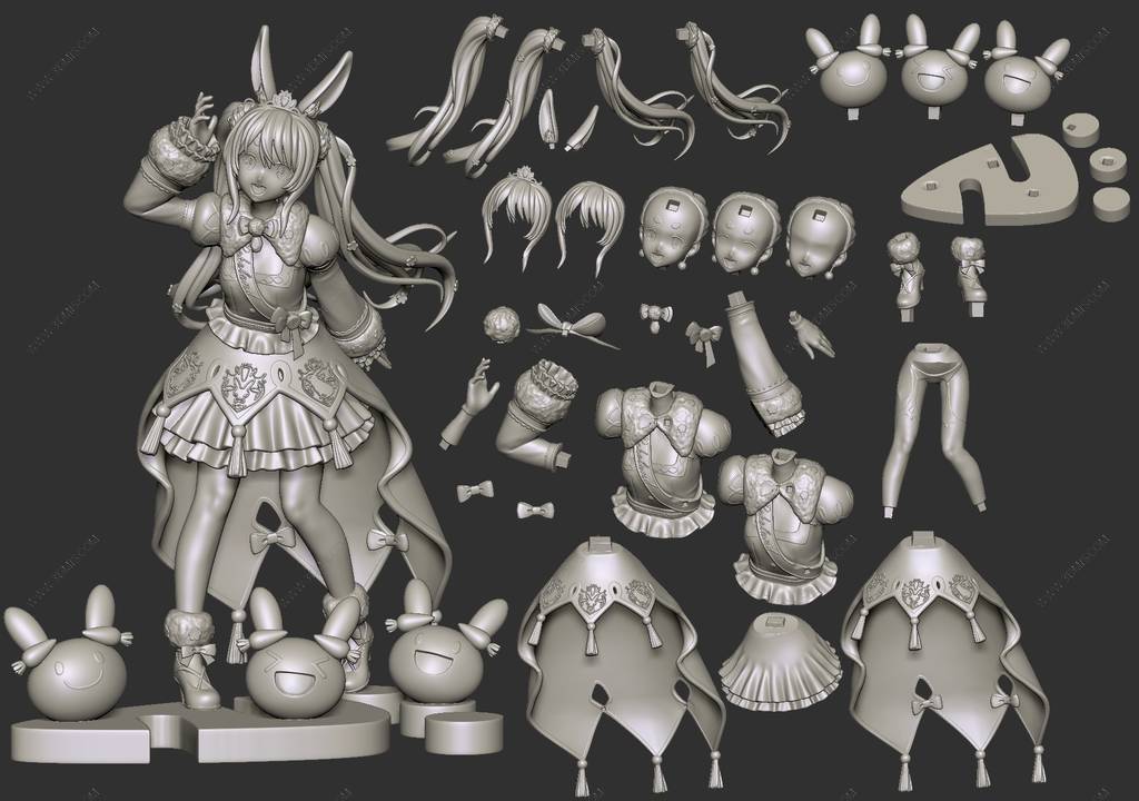 P站图纸印象馆 Ukupalua 虚拟偶像 兔田佩克拉 Ukupalua 虚拟偶像 兔田佩克拉