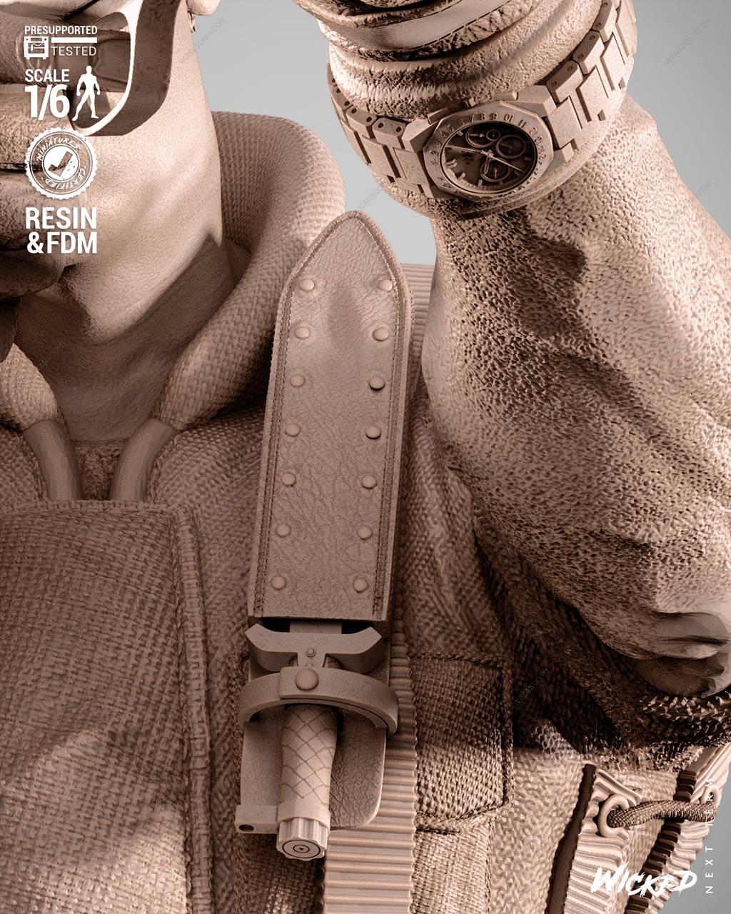 P站图纸印象馆 3DWicked 生化危机 克里斯·雷德菲尔德 3DWicked 生化危机 克里斯·雷德菲尔德