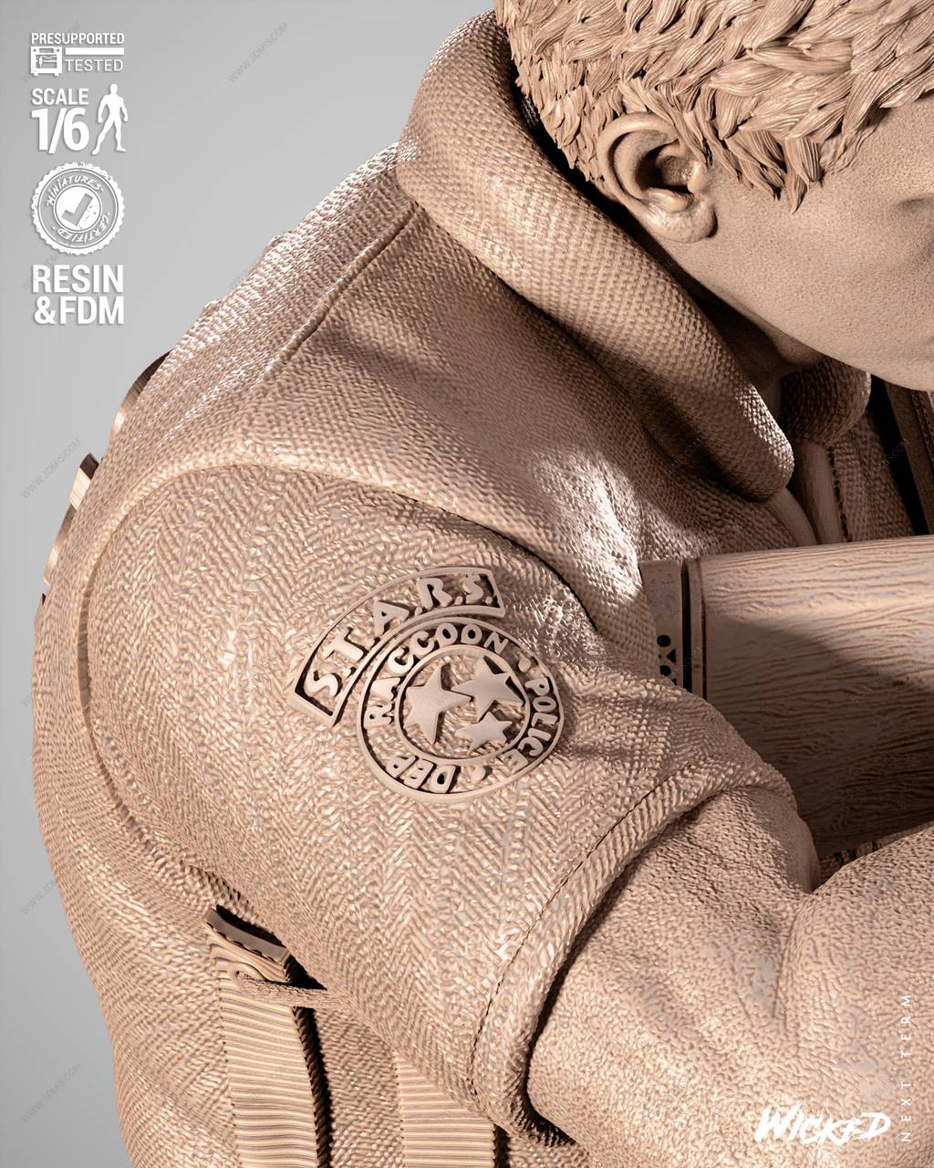 P站图纸印象馆 3DWicked 生化危机 克里斯·雷德菲尔德 3DWicked 生化危机 克里斯·雷德菲尔德