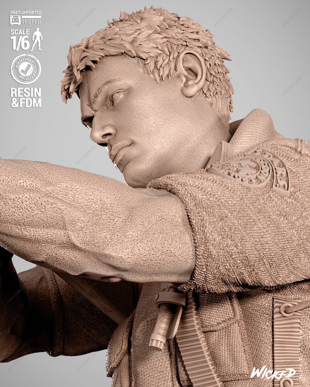 P站图纸印象馆 3DWicked 生化危机 克里斯·雷德菲尔德 3DWicked 生化危机 克里斯·雷德菲尔德