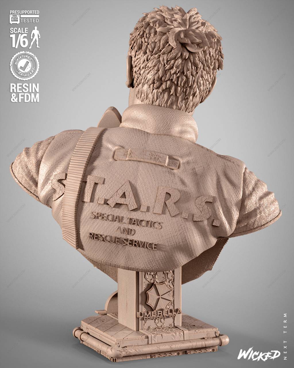 P站图纸印象馆 3DWicked 生化危机 克里斯·雷德菲尔德 3DWicked 生化危机 克里斯·雷德菲尔德