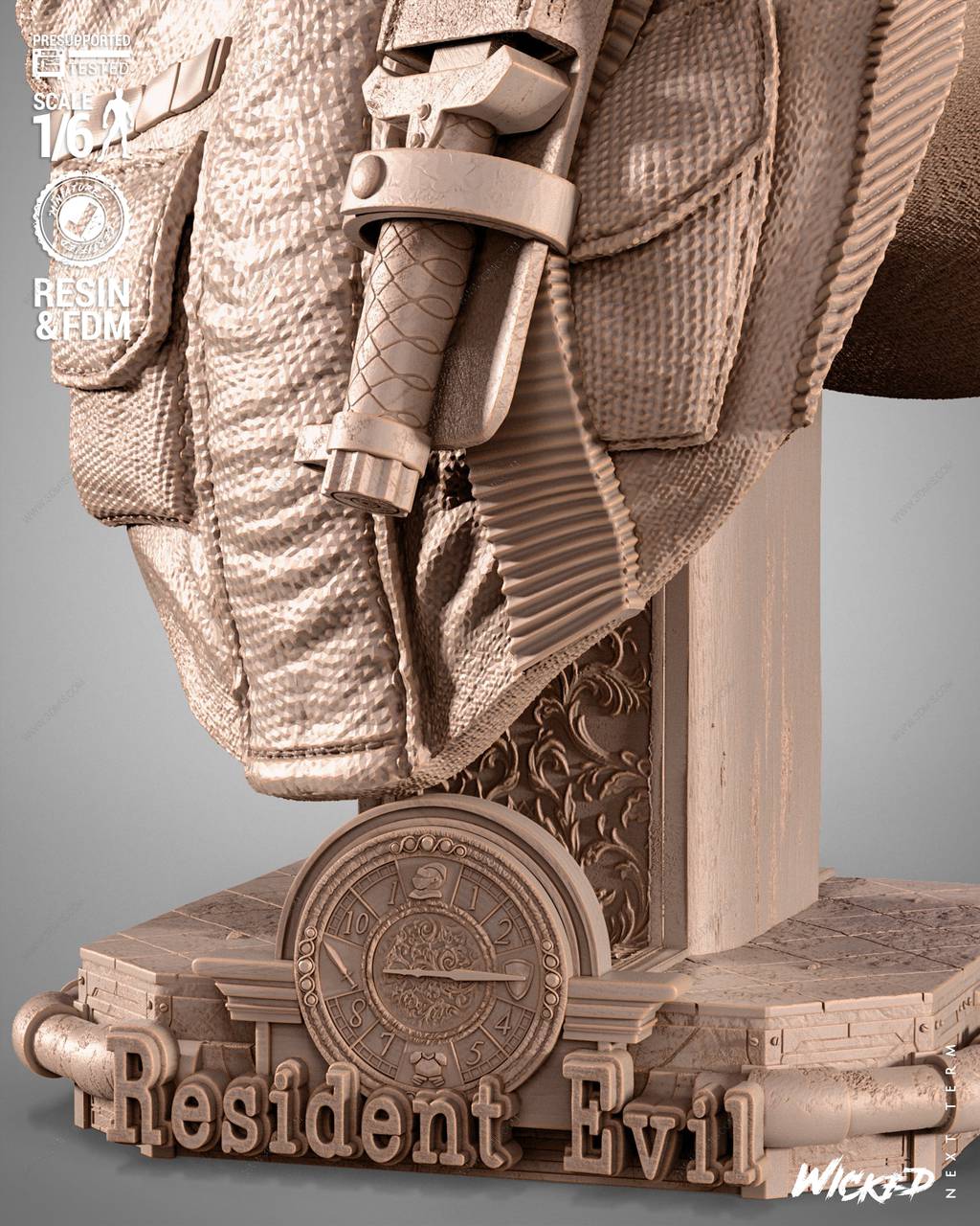 P站图纸印象馆 3DWicked 生化危机 克里斯·雷德菲尔德 3DWicked 生化危机 克里斯·雷德菲尔德