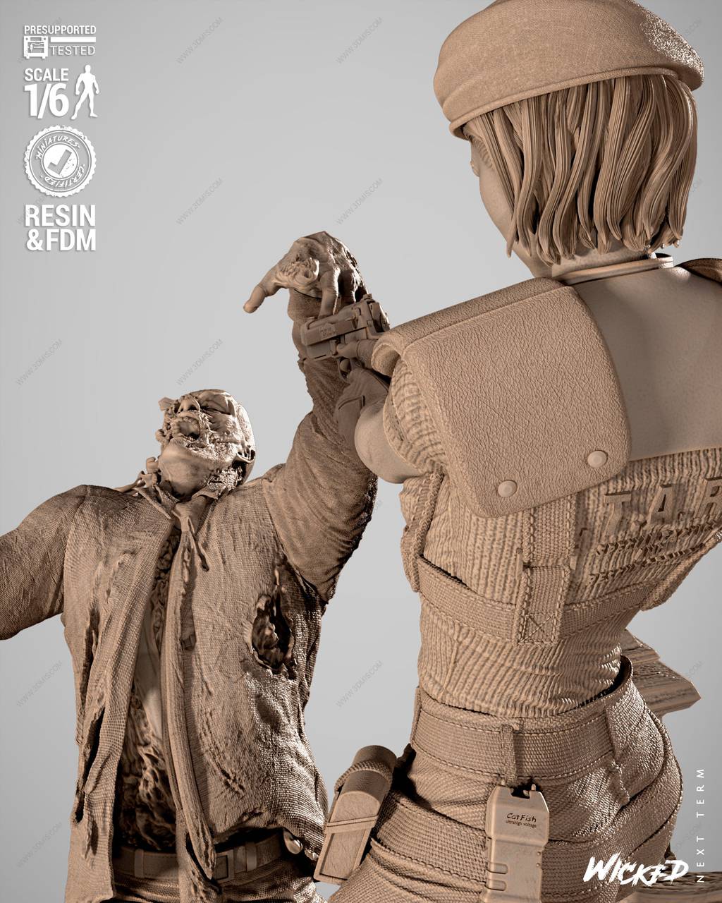 P站图纸印象馆 3DWicked 生化危机 吉尔·瓦伦蒂安和克里斯·雷德菲尔德 3DWicked 生化危机 吉尔·瓦伦蒂安和克里斯·雷德菲尔德