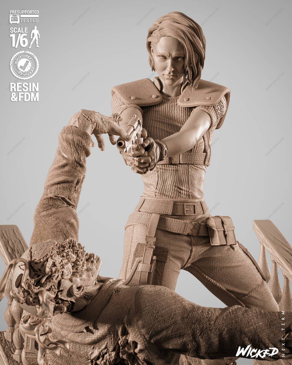 P站图纸印象馆 3DWicked 生化危机 吉尔·瓦伦蒂安和克里斯·雷德菲尔德 3DWicked 生化危机 吉尔·瓦伦蒂安和克里斯·雷德菲尔德