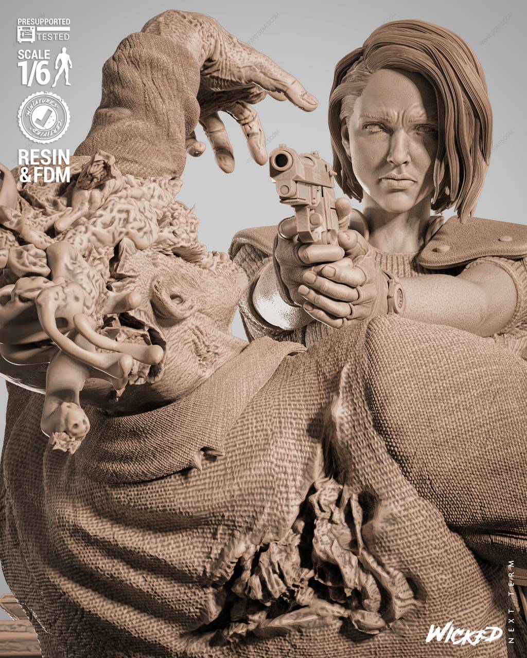P站图纸印象馆 3DWicked 生化危机 吉尔·瓦伦蒂安和克里斯·雷德菲尔德 3DWicked 生化危机 吉尔·瓦伦蒂安和克里斯·雷德菲尔德