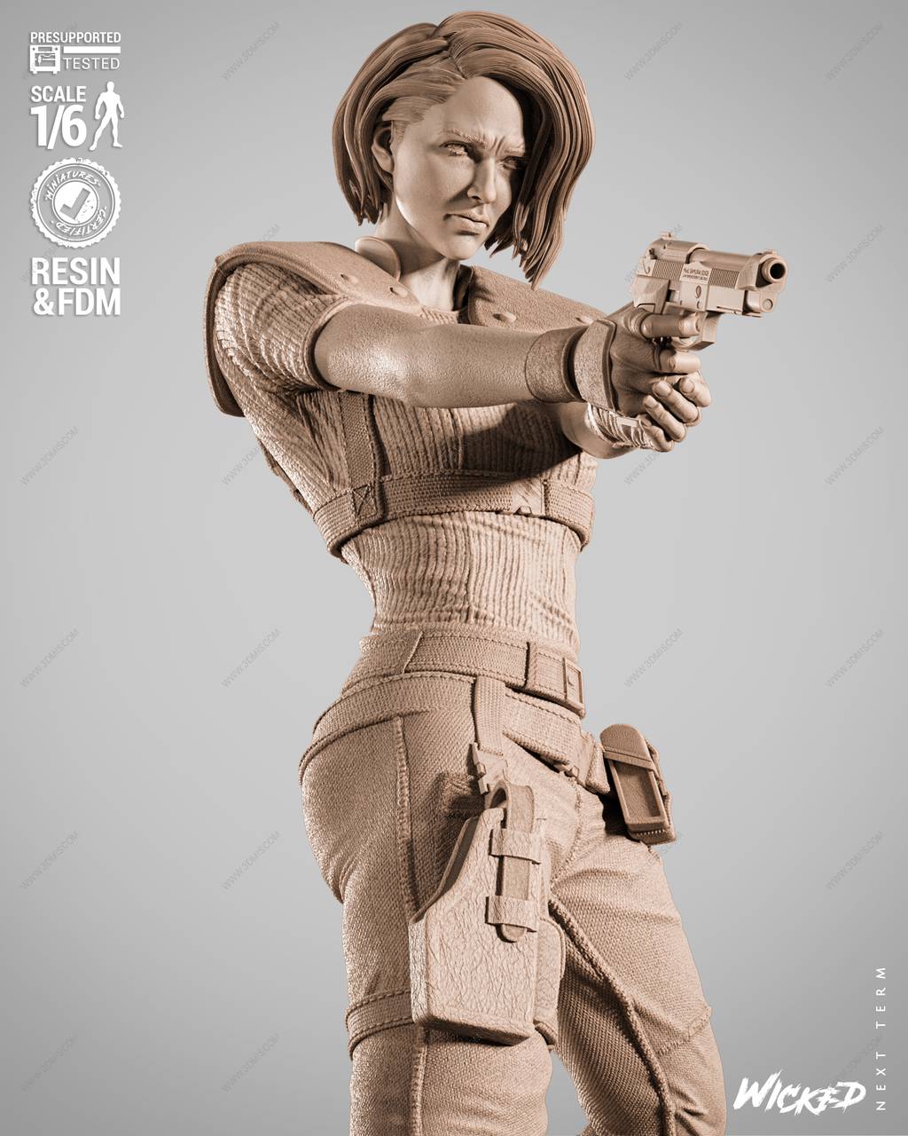 P站图纸印象馆 3DWicked 生化危机 吉尔·瓦伦蒂安 3DWicked 生化危机 吉尔·瓦伦蒂安