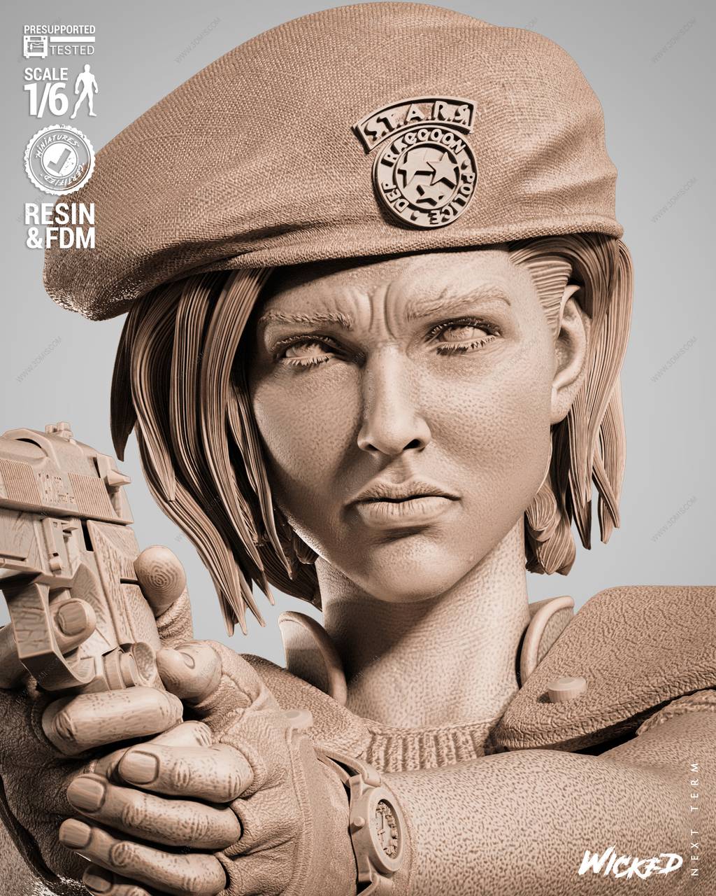 P站图纸印象馆 3DWicked 生化危机 吉尔·瓦伦蒂安 3DWicked 生化危机 吉尔·瓦伦蒂安