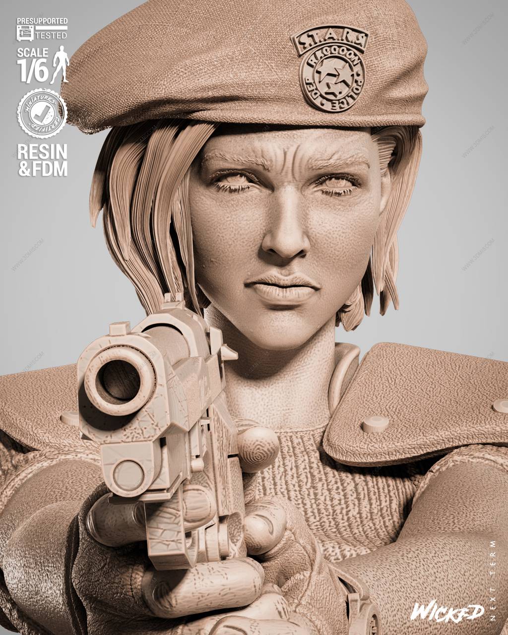 P站图纸印象馆 3DWicked 生化危机 吉尔·瓦伦蒂安 3DWicked 生化危机 吉尔·瓦伦蒂安