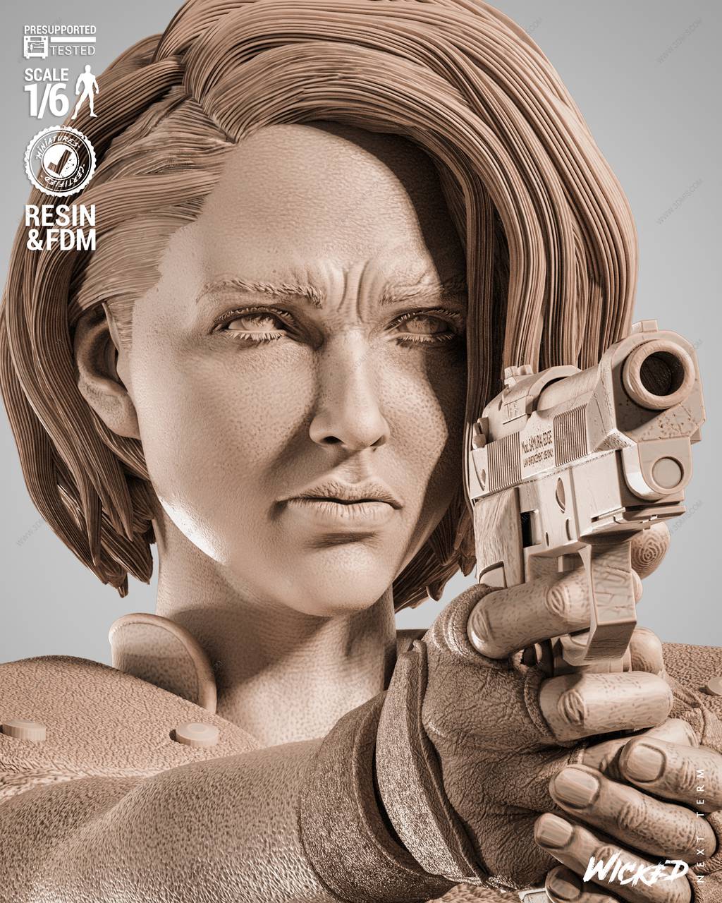 P站图纸印象馆 3DWicked 生化危机 吉尔·瓦伦蒂安 3DWicked 生化危机 吉尔·瓦伦蒂安