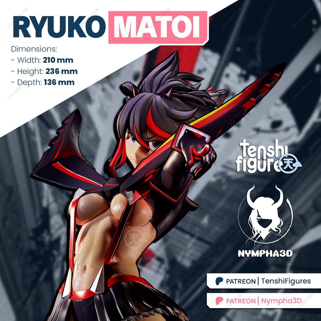 P站图纸印象馆 Tenshi Figures 斩服少女 缠流子 Tenshi Figures 斩服少女 缠流子