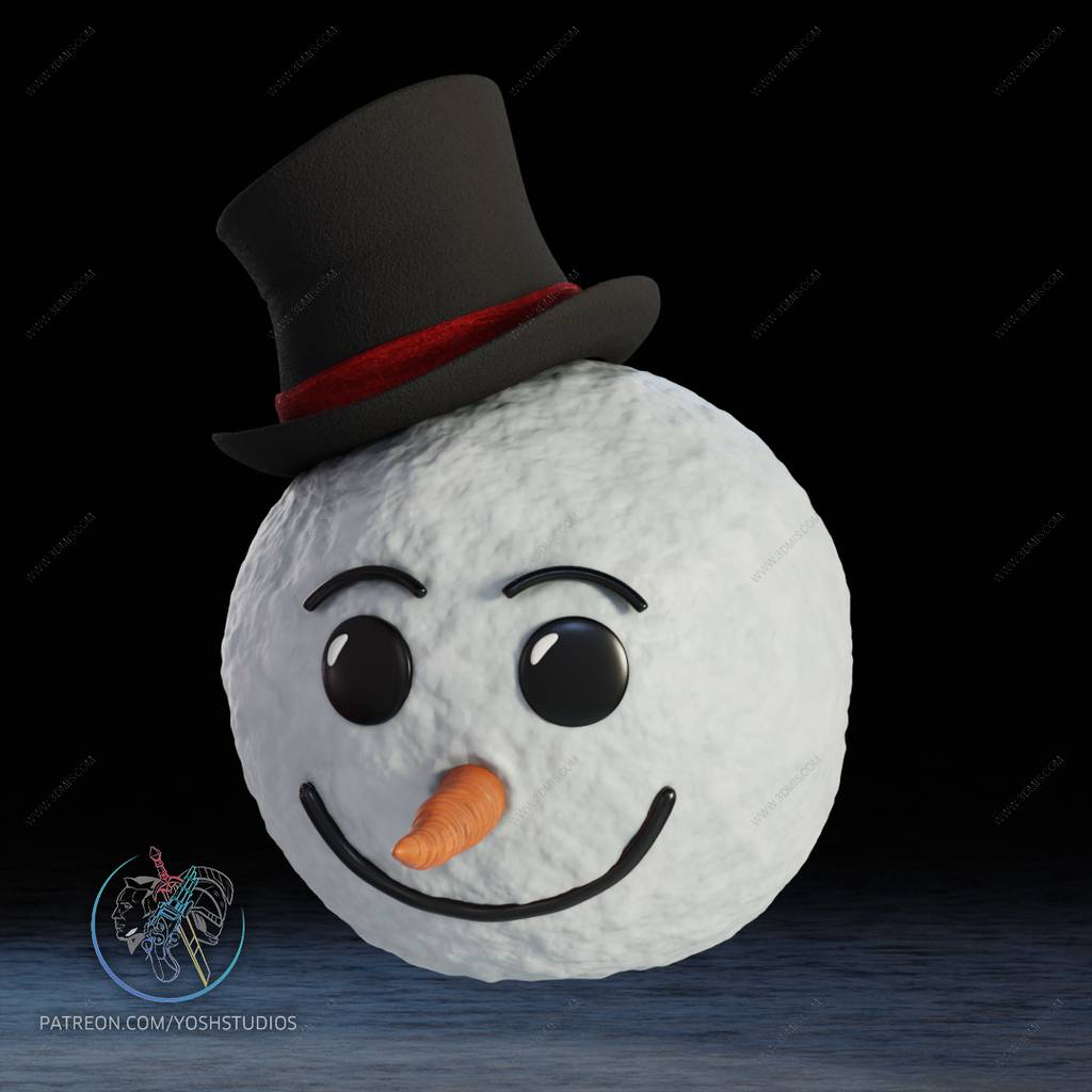 P站图纸印象馆 Yosh 雪人头盔 Yosh 雪人头盔